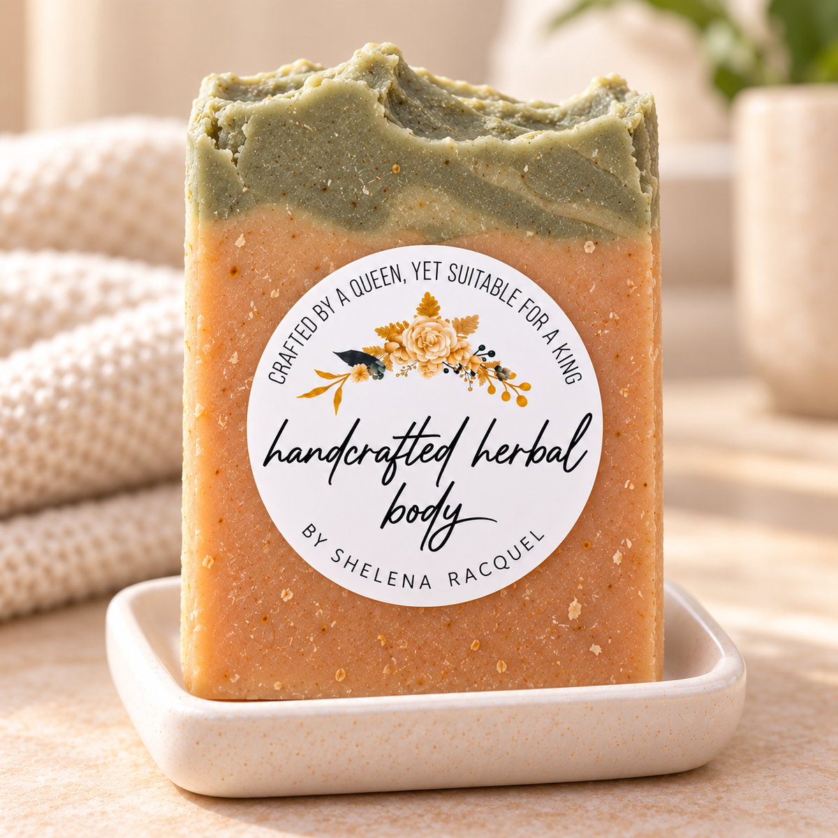 Handcrafted Herbal Lemongrass Soap