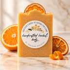 Handcrafted Herbal Orange Peel Soap (PRE-ORDER)