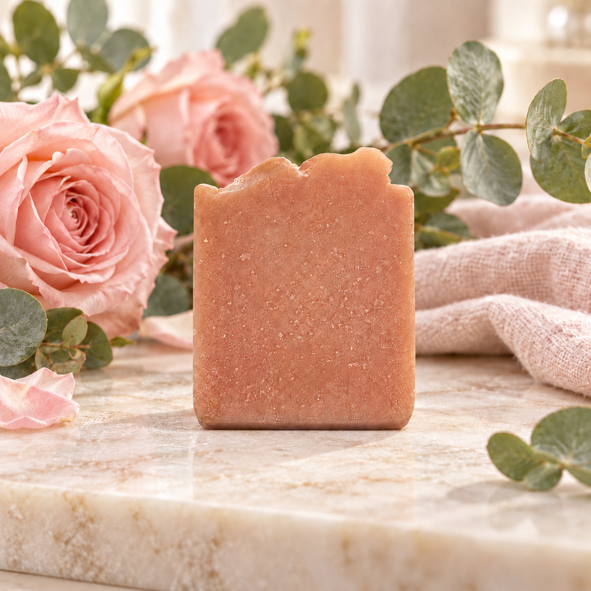 Handcrafted Eucalyptus & Rose Soap