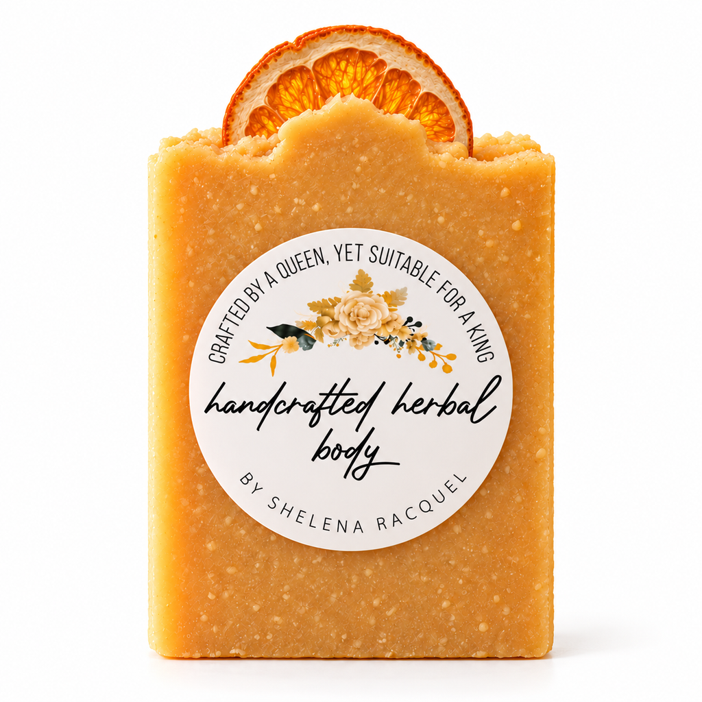 Handcrafted Herbal Orange Peel Soap (PRE-ORDER)