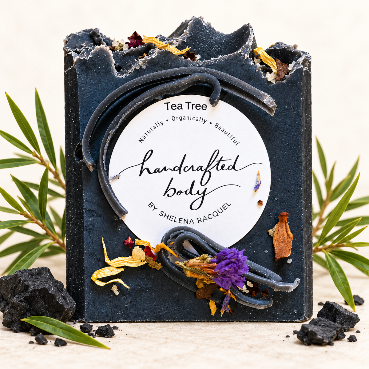 Tea Tree and Black Activated Charcoal Soap (Detoxifying)