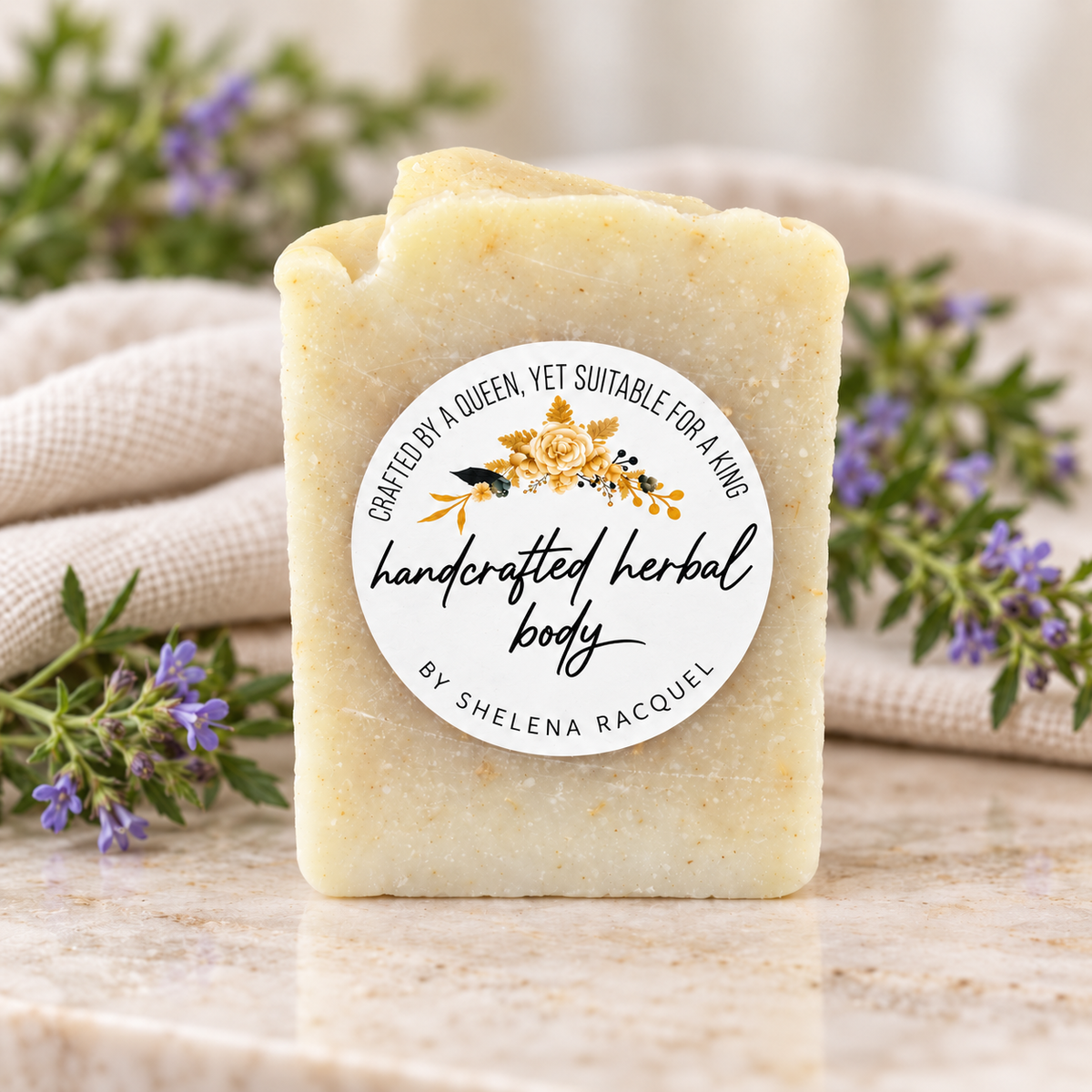 Handcrafted Herbal Hyssop Soap (Purifying, Woodsy)