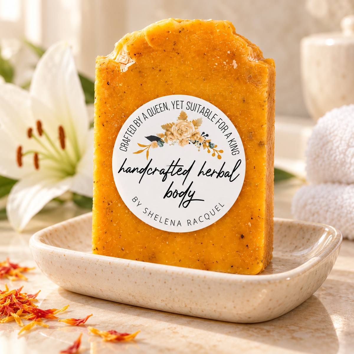 Red Palm Oil, Safflower & Lily Soap (Pre-Order)
