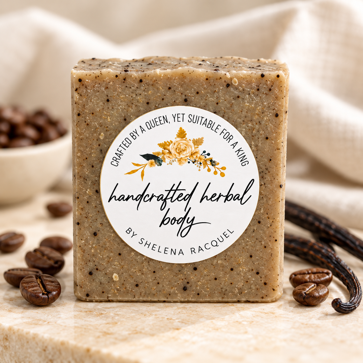Exfoliating Coffee & Vanilla Bean Soap