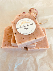 Handcrafted Herbal Rose Soap
