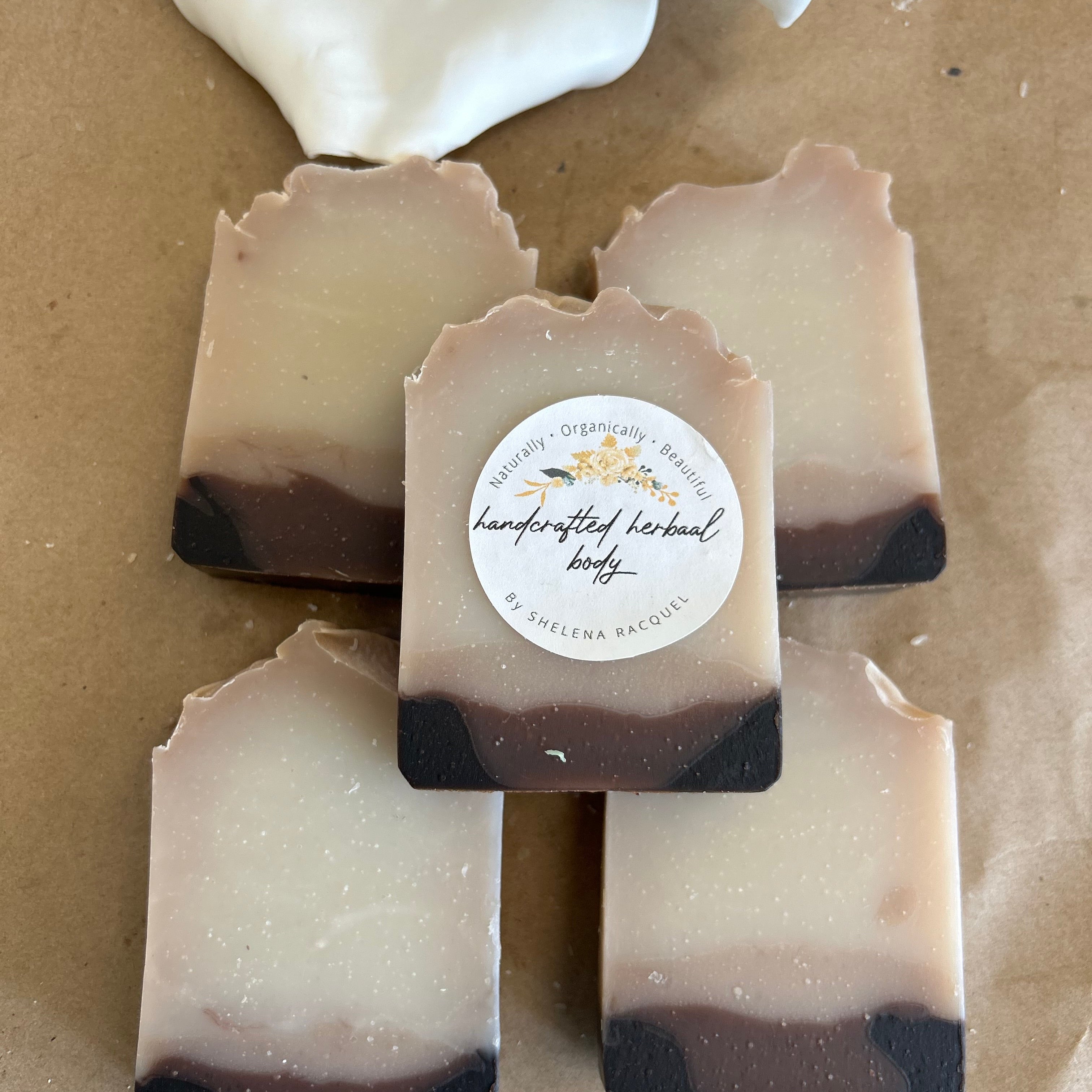 vanilla and cacao nib soap 