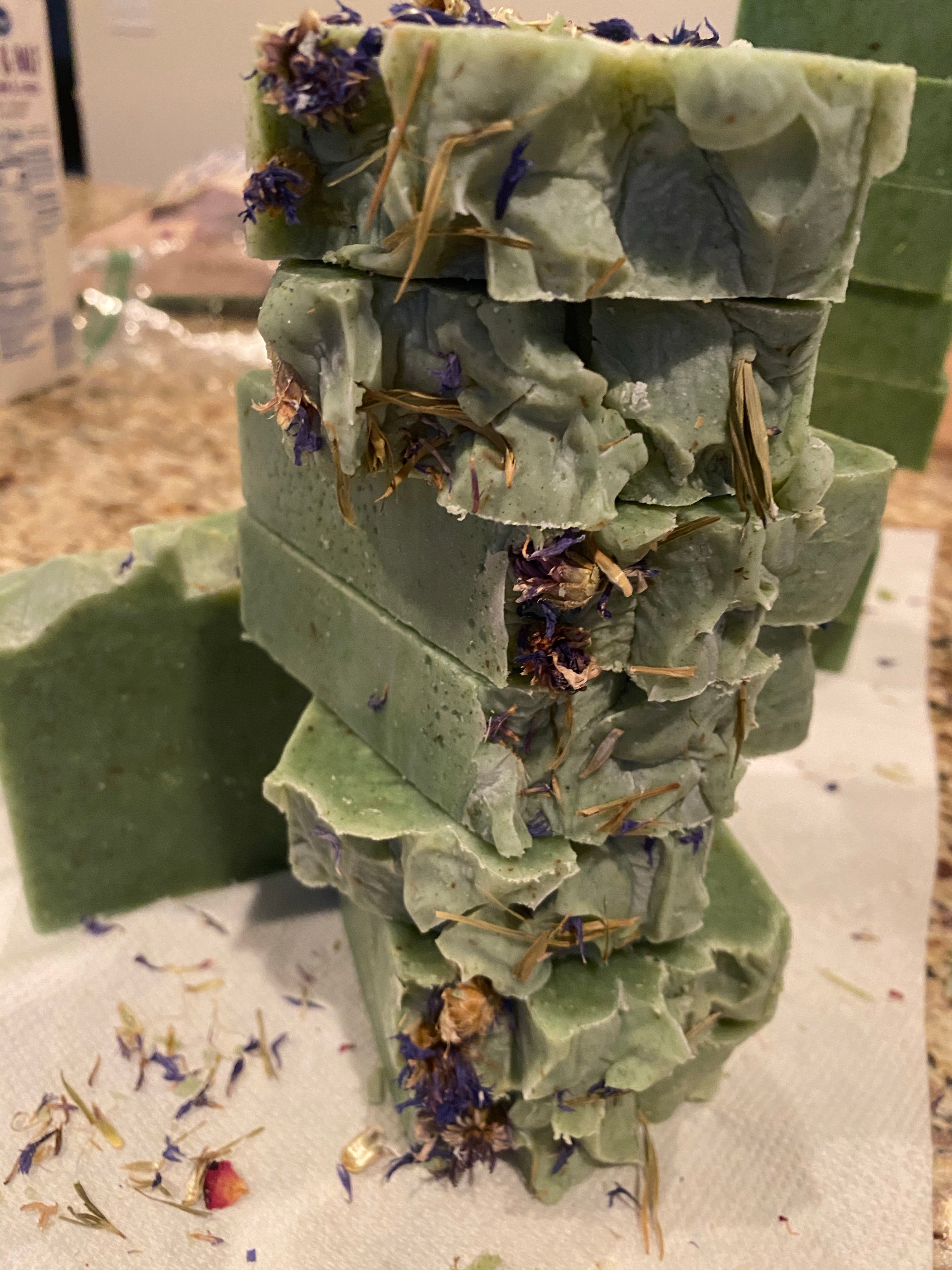 Handcrafted Herbal Bamboo Leaf Soap